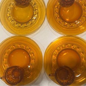 Indiana Glass Amber Dinnerware Set